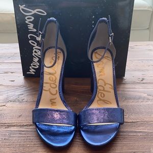 NWT Sam Edelman Yaro Violet Crinkle Block Heel- 8